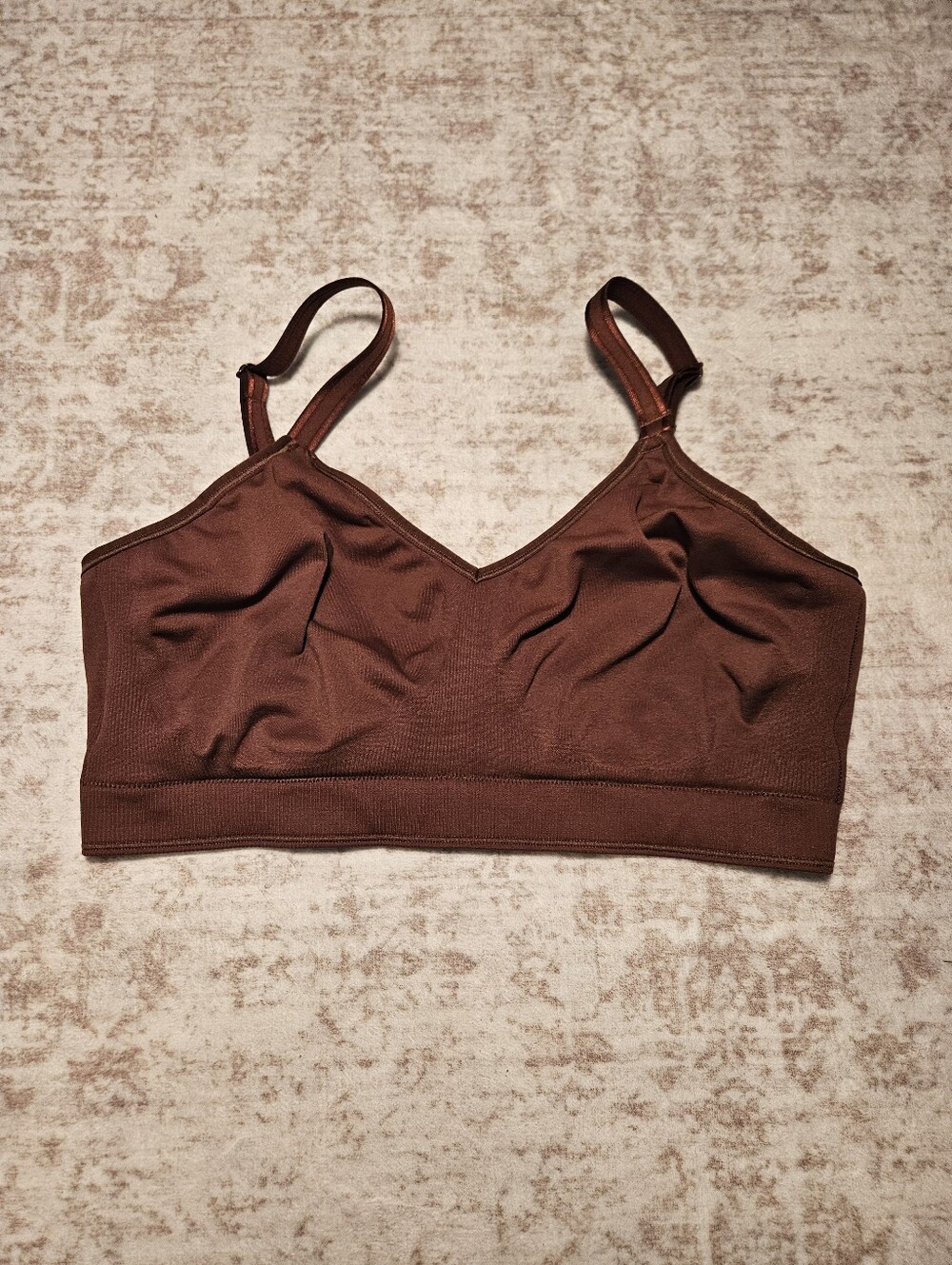 Curvy Couture Chocolate Brown Wireless Bralette
